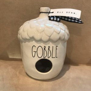 Rae Dunn acorn gobble birdhouse